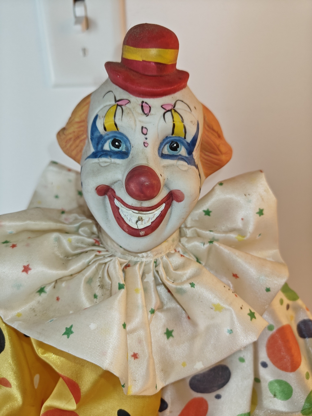 Vintage Circus Parade Porcelain Clown Doll